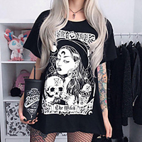 Inspired by Cosplay Skull Cosplay Costume T-shirt Polyester / Cotton Blend Graphic Printing T-shirt For Men