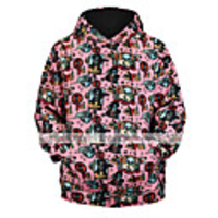 Inspired by Cosplay Skull Hoodie Polyster Print Printing Hoodie For Men
