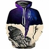 Inspired by Cosplay Starry Sky Cosplay Costume Hoodie Plush Fabric 3D Printing Hoodie For Men