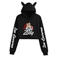 Inspired by Cosplay Zoe Laverne Cosplay Costume Crop Top Hoodie Polyester / Cotton Blend Graphic Printing Crop Top For Women