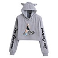 Inspired by Cosplay Zoe Laverne Cosplay Costume Crop Top Hoodie Polyester / Cotton Blend Graphic Printing Crop Top For Women