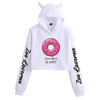 Inspired by Cosplay Zoe Laverne Cosplay Costume Crop Top Hoodie Polyester / Cotton Blend Graphic Printing Crop Top For Women