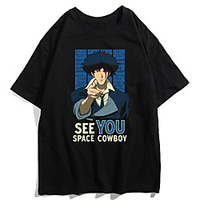Inspired by Cowboy Bebop Cosplay Anime Cartoon Polyester / Cotton Blend Print Harajuku Graphic Kawaii T-shirt For Women