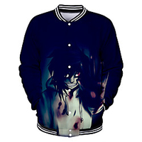 Inspired by Creepypasta Jeff Anime Cartoon Polyster Anime 3D Harajuku Graphic Outerwear For Men