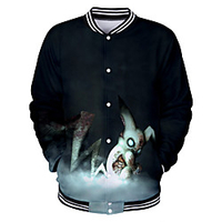 Inspired by Creepypasta Jeff Anime Cartoon Polyster Anime 3D Harajuku Graphic Outerwear For Men