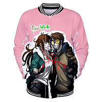 Inspired by Creepypasta Jeff Anime Cartoon Polyster Anime 3D Harajuku Graphic Outerwear For Men