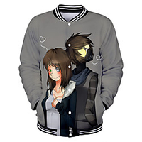 Inspired by Creepypasta Jeff Anime Cartoon Polyster Anime 3D Harajuku Graphic Outerwear For Men