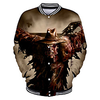 Inspired by Creepypasta Jeff Anime Cartoon Polyster Anime 3D Harajuku Graphic Outerwear For Men