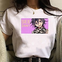 Inspired by Danganronpa V3 Cosplay Anime Cartoon Polyester / Cotton Blend Print Harajuku Graphic Kawaii T-shirt For Women