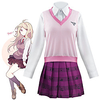 Inspired by Danganronpa V3 Kaede Akamatsu Anime Cosplay Costumes Japanese Cosplay Suits School Uniforms Vest Top Skirt For Women