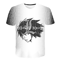 Inspired by Death Note Cosplay Anime Cartoon 100% Polyester 3D Harajuku Graphic Kawaii T-shirt For Women