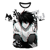 Inspired by Death Note Cosplay Anime Cartoon 100% Polyester 3D Harajuku Graphic Kawaii T-shirt For Women