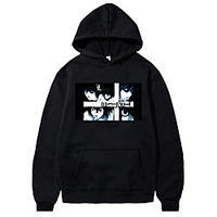 Inspired by Death Note L Koro Sensei Hoodie Anime 100% Polyester Anime Harajuku Graphic Kawaii Hoodie For Men