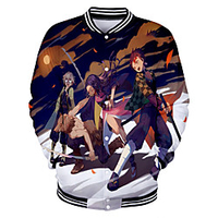 Inspired by Demon Slayer Anime Cartoon Polyster Anime 3D Harajuku Graphic Outerwear For Men