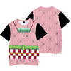 Inspired by Demon Slayer Cosplay Anime Cartoon 100% Polyester 3D Harajuku Graphic Kawaii T-shirt For Women