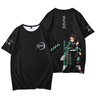 Inspired by Demon Slayer Cosplay Anime Cartoon 100% Polyester 3D Harajuku Graphic Kawaii T-shirt For Women