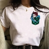 Inspired by Demon Slayer Cosplay Anime Cartoon Polyester / Cotton Blend Print Harajuku Graphic Kawaii T-shirt For Women