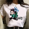 Inspired by Demon Slayer Cosplay Anime Cartoon Polyester / Cotton Blend Print Harajuku Graphic Kawaii T-shirt For Women