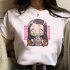 Inspired by Demon Slayer Cosplay Anime Cartoon Polyester / Cotton Blend Print Harajuku Graphic Kawaii T-shirt For Women