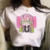 Inspired by Demon Slayer Cosplay Anime Cartoon Polyester / Cotton Blend Print Harajuku Graphic Kawaii T-shirt For Women