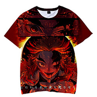 Inspired by Demon Slayer Cosplay Cosplay Costume T-shirt 100% Polyester Graphic Printing T-shirt For Women