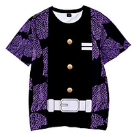 Inspired by Demon Slayer Cosplay Cosplay Costume T-shirt Terylene Graphic Printing T-shirt For Women