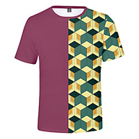 Inspired by Demon Slayer Cosplay Cosplay Costume T-shirt Terylene Graphic Printing T-shirt For Women
