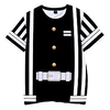 Inspired by Demon Slayer Cosplay Cosplay Costume T-shirt Terylene Stripes Printing T-shirt For Women