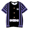 Inspired by Demon Slayer Cosplay Cosplay Costume T-shirt Terylene Stripes Printing T-shirt For Women