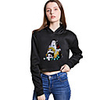Inspired by Demon Slayer Kamado Nezuko Cosplay Costume Crop Top Hoodie Polyester / Cotton Blend Graphic Printing Cat Ear Crop Top For Men
