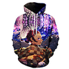 Inspired by Demon Slayer Kamado Tanjirou Cosplay Costume Hoodie Polyester / Cotton Blend 3D Printing Hoodie For Men