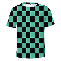 Inspired by Demon Slayer Kamado Tanjirou Cosplay Costume T-shirt Terylene Graphic Printing T-shirt For Women
