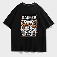 Inspired by Demon Slayer: Kimetsu no Yaiba Agatsuma Zenitsu T-shirt Anime 100% Polyester Anime Harajuku Graphic Kawaii T-shirt For Men