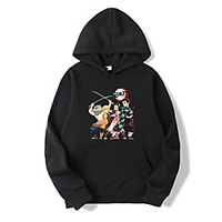 Inspired by Demon Slayer: Kimetsu no Yaiba Cosplay Cosplay Costume Hoodie Cotton Fibre Print Printing Hoodie For Women
