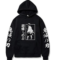 Inspired by Demon Slayer: Kimetsu no Yaiba Cosplay Kochou Shinobu Anime Cartoon Polyster Print Harajuku Graphic Kawaii Hoodie For Men