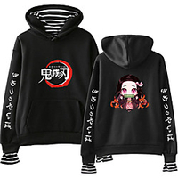 Inspired by Demon Slayer: Kimetsu no Yaiba Kamado Nezuko Cosplay Costume Hoodie Cotton Fibre Print Printing Hoodie For Men