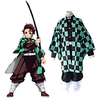 Inspired by Demon Slayer: Kimetsu no Yaiba Kamado Tanjirou Anime Cosplay Costumes Japanese Cosplay Suits Top Pants Cloak For Men