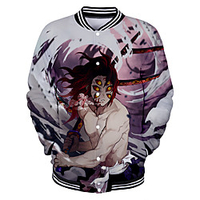 Inspired by Demon Slayer Tomioka Giyuu Anime Cartoon Polyster Anime 3D Harajuku Graphic Outerwear For Men