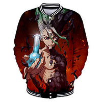Inspired by Demon Slayer Tomioka Giyuu Anime Cartoon Polyster Anime 3D Harajuku Graphic Outerwear For Men
