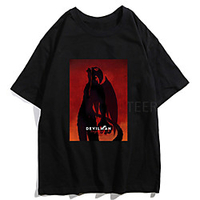 Inspired by DEVILMAN Crybaby Cosplay Anime Cartoon Polyester / Cotton Blend Print Harajuku Graphic Kawaii T-shirt For Women