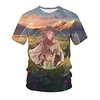 Inspired by Dororo Cosplay Anime Cartoon 100% Polyester 3D Harajuku Graphic Kawaii T-shirt For Women