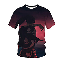 Inspired by Dororo Cosplay Anime Cartoon 100% Polyester 3D Harajuku Graphic Kawaii T-shirt For Women