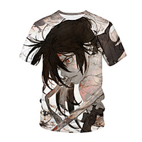 Inspired by Dororo Cosplay Anime Cartoon 100% Polyester 3D Harajuku Graphic Kawaii T-shirt For Women