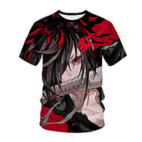 Inspired by Dororo Cosplay Anime Cartoon 100% Polyester 3D Harajuku Graphic Kawaii T-shirt For Women