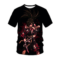 Inspired by Dororo Cosplay Anime Cartoon 100% Polyester 3D Harajuku Graphic Kawaii T-shirt For Women