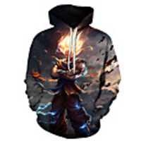 Inspired by Dragon Ball Saiyan Cosplay Costume Hoodie Terylene 3D Printing Hoodie For Men