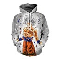 Inspired by Dragon Ball Saiyan Cosplay Costume Hoodie Terylene 3D Printing Hoodie For Men
