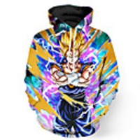 Inspired by Dragon Ball Saiyan Cosplay Costume Hoodie Terylene 3D Printing Hoodie For Men