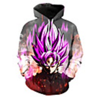 Inspired by Dragon Ball Saiyan Cosplay Costume Hoodie Terylene 3D Printing Hoodie For Men