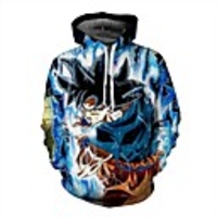 Inspired by Dragon Ball Saiyan Cosplay Costume Hoodie Terylene 3D Printing Hoodie For Men